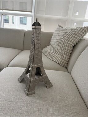 14’ Metallic Silver Eiffel Tower Decor Accent - Brand